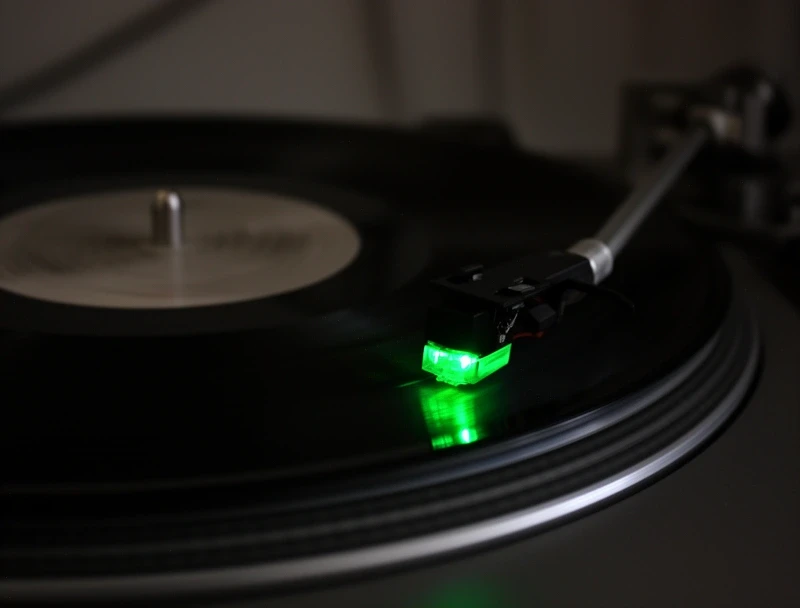 再生中のターンテーブル