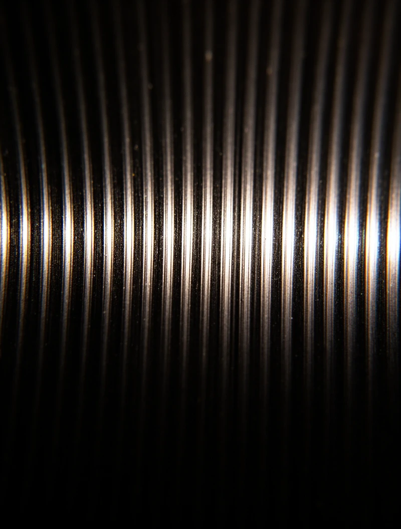 回転中のレコード盤面