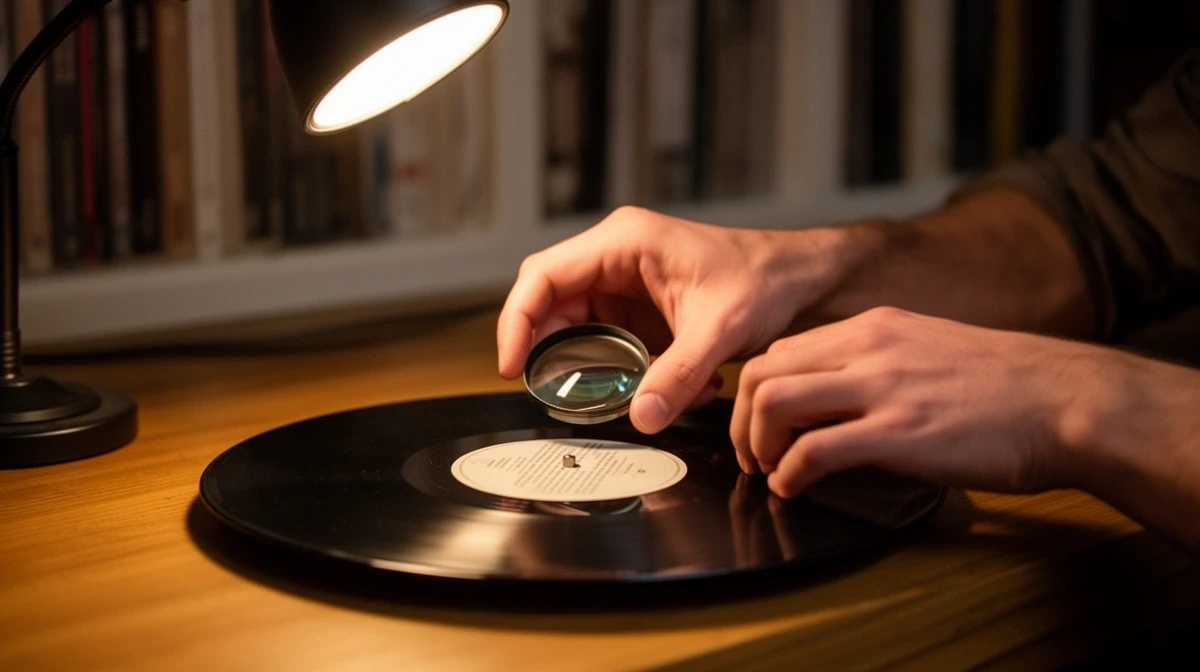 カウンターでの査定風景